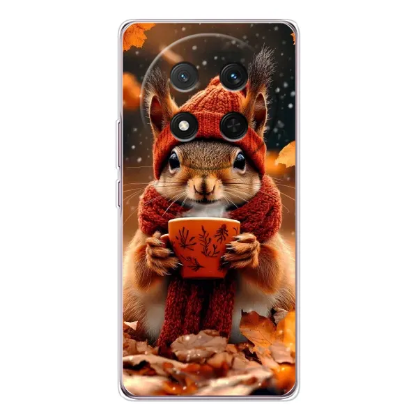 Чехол с рисунком «Белка с кофе» для Huawei Honor Magic 7 Lite Чехол с рисунком «Белка с кофе» для Huawei Honor Magic 7 Lite