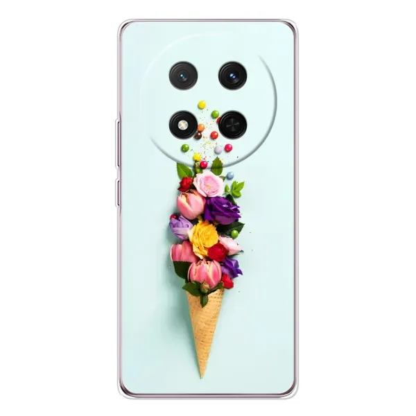 Чехол с рисунком «Цветок-мороженное» для Huawei Honor Magic 7 Lite Чехол с рисунком «Цветок-мороженное» для Huawei Honor Magic 7 Lite