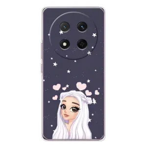 Чехол Стильные девушки на Huawei Honor Magic 7 Lite (Девушка и сердечки)