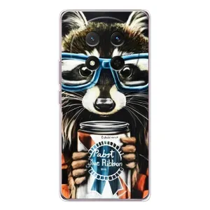 Силіконовий Чохол з Энотами на Huawei Honor Magic 7 Lite (Єнот в окулярах)
