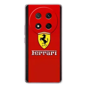 Силиконовый бампер с картинкой машины на Huawei Honor Magic 7 Lite (Ferrari Logo)