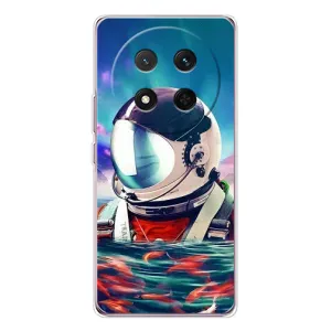 Силиконовый Чехол с принтом "Космонавты" на Huawei Honor Magic 7 Lite