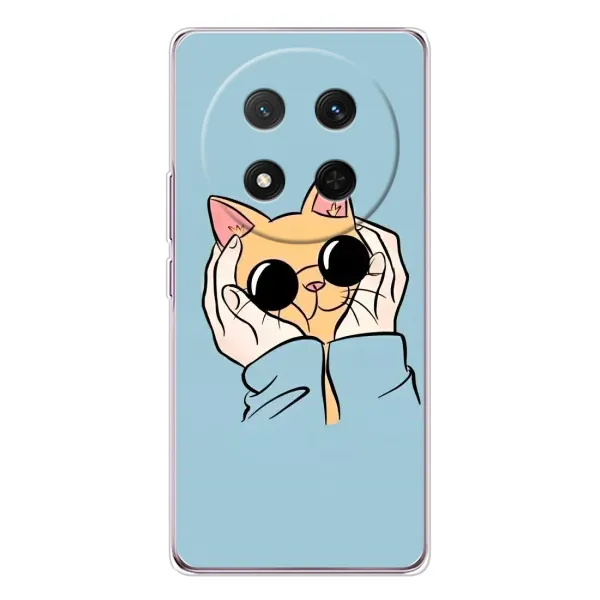 Чехол с рисунком «КОТИК в очках» для Huawei Honor Magic 7 Lite Чехол с рисунком «КОТИК в очках» для Huawei Honor Magic 7 Lite
