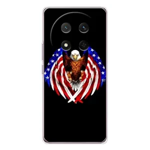 Чохол Прапор USA для Huawei Honor Magic 7 Lite (Крила США)