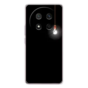 Чехол с картинками на черном фоне для Huawei Honor Magic 7 Lite (Лампочка)