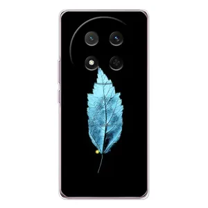 Чехол с картинками на черном фоне для Huawei Honor Magic 7 Lite (Листочек)
