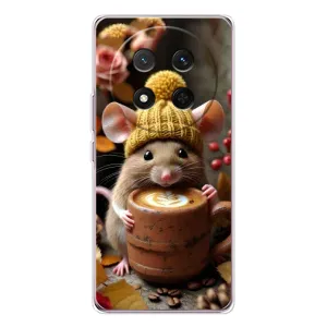 Друкований чохол 'Звірята з кавою' для Huawei Honor Magic 7 Lite (Мишка з кавою)