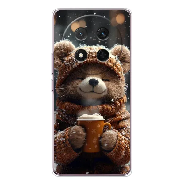Чехол с рисунком «Медвежонок с кофе» для Huawei Honor Magic 7 Lite Чехол с рисунком «Медвежонок с кофе» для Huawei Honor Magic 7 Lite