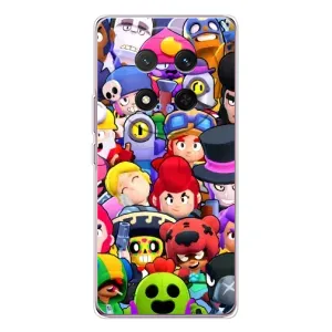 Силіконовый Чохол на Huawei Honor Magic 7 Lite з картинкою Brawl Stars (Персонажі)
