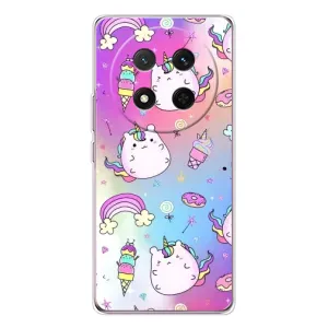 Чехол Unicorn на Huawei Honor Magic 7 Lite (Радуга и Единорог)
