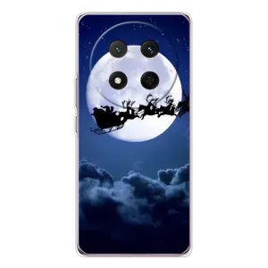 Чохол Санта Клаус для Huawei Honor Magic 7 Lite (Санта - місяць)