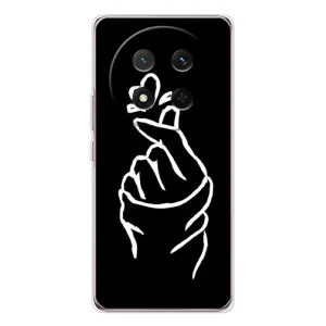 Чохол (Знак сердечка) для Huawei Honor Magic 7 Lite (Сердечко на чорному)