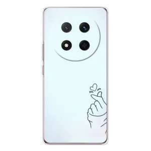 Чохол (Знак сердечка) для Huawei Honor Magic 7 Lite (Сердечко на блакитному)