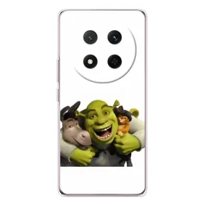 Друкований чохол з принтом Шрек для Huawei Honor Magic 7 Lite (Шрек осел і кіт)