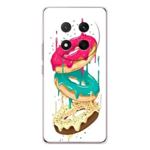 Чехол с изображением вкусной еды для Huawei Honor Magic 7 Lite (Сочные пончики)