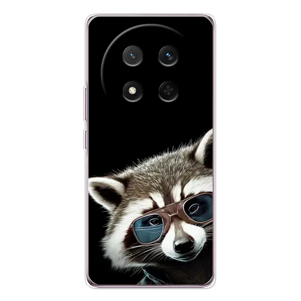 Чехол с рисунком «Стильный Енот» для Huawei Honor Magic 7 Lite Чехол с рисунком «Стильный Енот» для Huawei Honor Magic 7 Lite