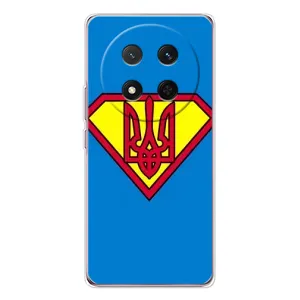 Чохол з картинкою (Патріотичний ГЕРБ) на Huawei Honor Magic 7 Lite (Герб - супер герой)