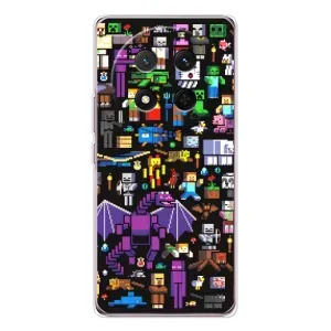 Чехол майнкрафт для Huawei Honor Magic 7 Lite (Все персонажи)