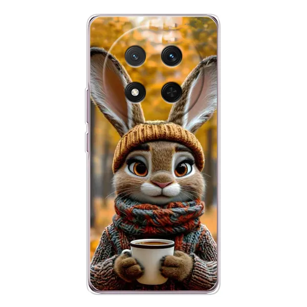 Чехол с рисунком «Зайчик с кофе» для Huawei Honor Magic 7 Lite Чехол с рисунком «Зайчик с кофе» для Huawei Honor Magic 7 Lite