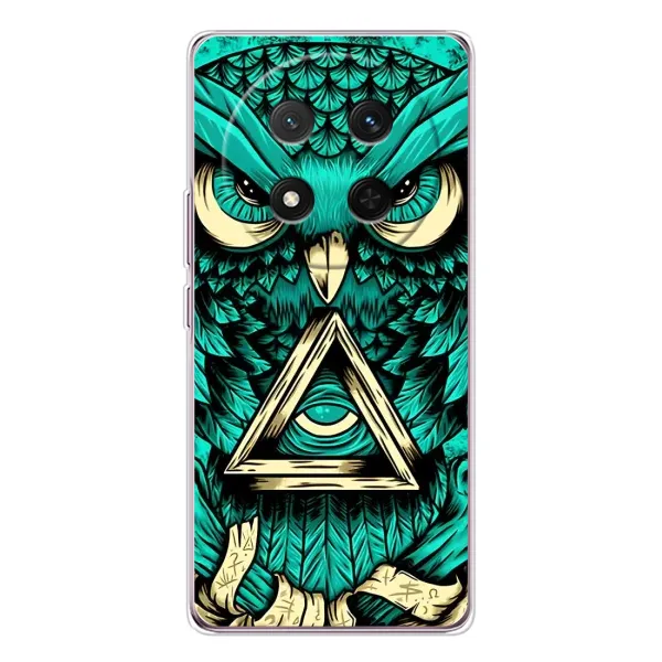 Чехол с рисунком «Зеленая сова» для Huawei Honor Magic 7 Lite Чехол с рисунком «Зеленая сова» для Huawei Honor Magic 7 Lite