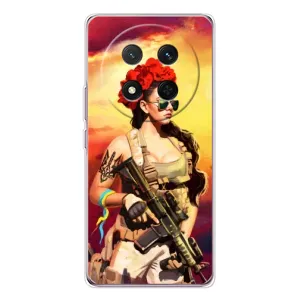 ЗСУ Чохли (TPU) для Huawei Honor Magic 7 Lite (Жінка солдат)