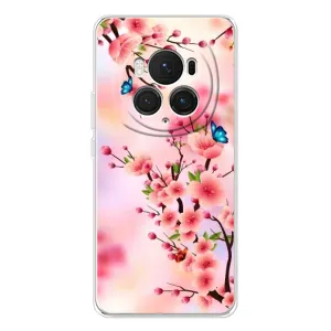 Чехол с принтом САКУРЫ на Huawei Honor Magic 7 Pro (Бабочки на сакуре)