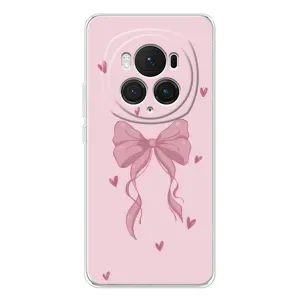 Чохол банти для Huawei Honor Magic 7 Pro (Бант на рожевому)