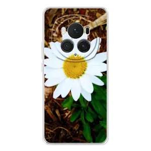 Чехол с ромашками на Huawei Honor Magic 7 Pro (Белая ромашка)
