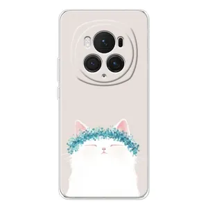 Чехол на тематику: Коты для Huawei Honor Magic 7 Pro (Белый котик)