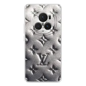 Текстурный Чехол Louis Vuitton для Онор Меджик 7 Про (Бежевый ЛВ)
