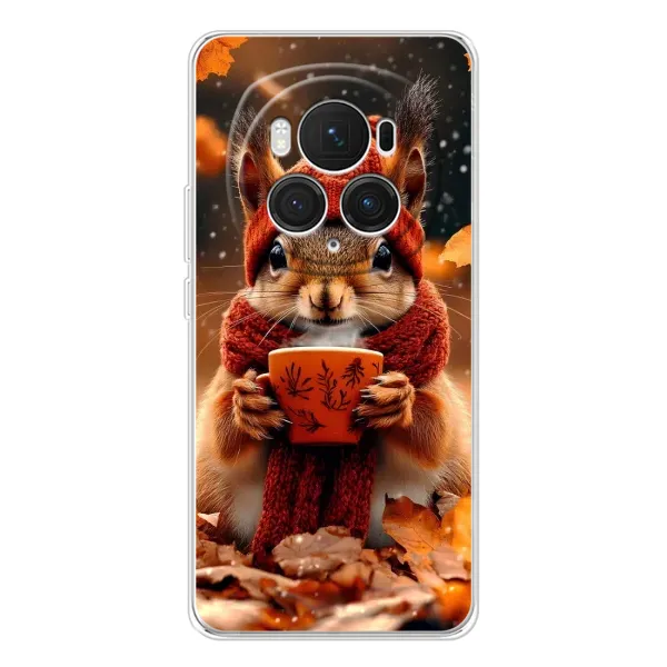 Чехол с рисунком «Белка с кофе» для Huawei Honor Magic 7 Pro Чехол с рисунком «Белка с кофе» для Huawei Honor Magic 7 Pro