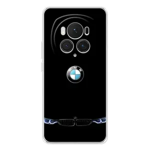 Силиконовый бампер с картинкой машины на Huawei Honor Magic 7 Pro (Черный BMW)