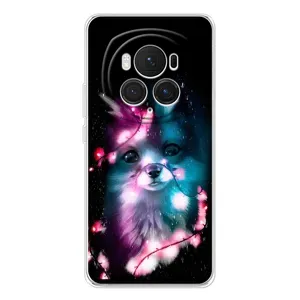 Чехол с Лисичкой для Huawei Honor Magic 7 Pro (Черная Лиса)