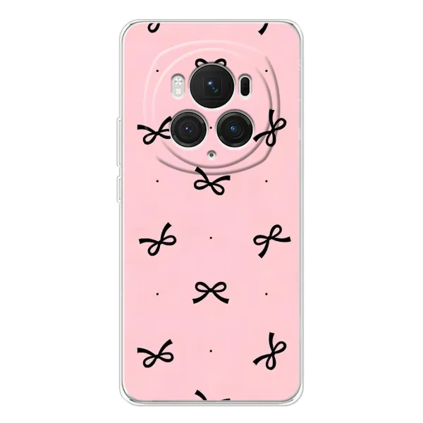 Чехол с рисунком «Черные бантики» для Huawei Honor Magic 7 Pro Чехол с рисунком «Черные бантики» для Huawei Honor Magic 7 Pro