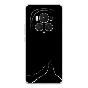 Чехол с картинками на черном фоне для Huawei Honor Magic 7 Pro (Дорога)