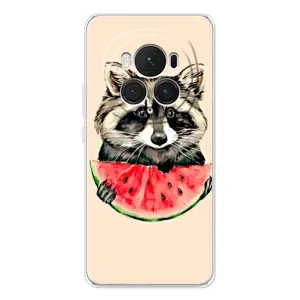 Силиконовый Чехол с Енотами на Huawei Honor Magic 7 Pro (Енот)