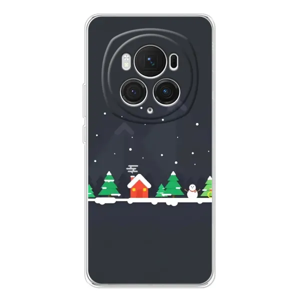 Чехол с рисунком «Город зимний» для Huawei Honor Magic 7 Pro Чехол с рисунком «Город зимний» для Huawei Honor Magic 7 Pro