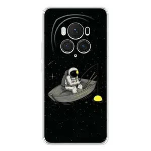 Силиконовый Чехол с принтом "Космонавты" на Huawei Honor Magic 7 Pro (Космонавт на рыбалке)