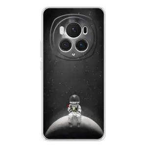 Силиконовый Чехол с принтом "Космонавты" на Huawei Honor Magic 7 Pro (Космонавт романтик)