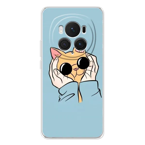 Чехол с рисунком «КОТИК в очках» для Huawei Honor Magic 7 Pro