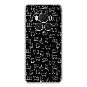 Чехол на тематику: Коты для Huawei Honor Magic 7 Pro (Котики на черном)