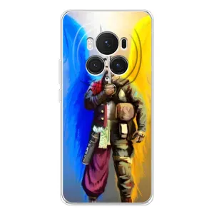 Чехол с картинкой (Патриотический КОЗАК) на Huawei Honor Magic 7 Pro (Козак с крыльями)
