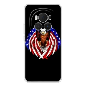 Чехол Флаг USA для Huawei Honor Magic 7 Pro (Крылья США)
