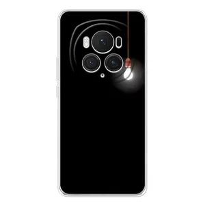 Чехол с картинками на черном фоне для Huawei Honor Magic 7 Pro (Лампочка)