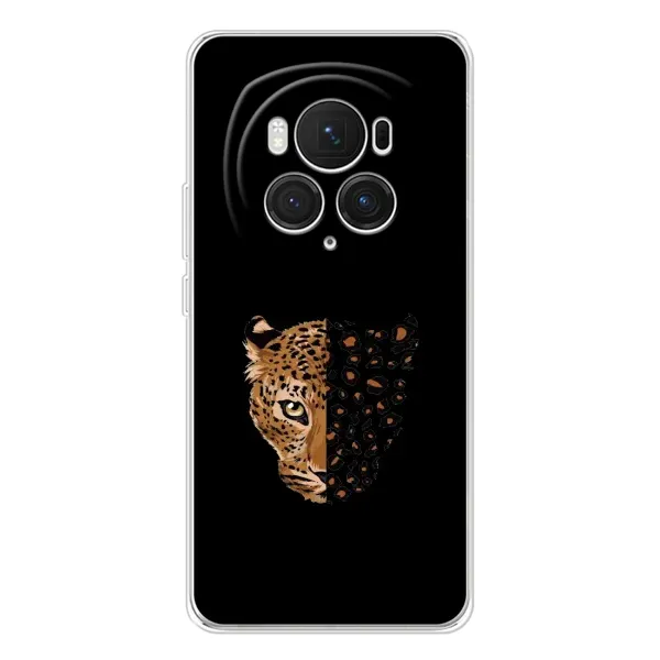 Чехол с рисунком «Леопард на черном» для Huawei Honor Magic 7 Pro Чехол с рисунком «Леопард на черном» для Huawei Honor Magic 7 Pro