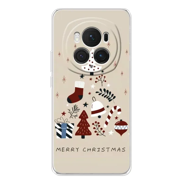 Чехол с рисунком «Merry Christmas» для Huawei Honor Magic 7 Pro Чехол с рисунком «Merry Christmas» для Huawei Honor Magic 7 Pro