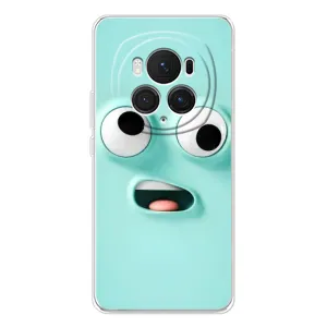 Силиконовые Чехлы (смешные стикеры) для Huawei Honor Magic 7 Pro (Забавное мятное лицо)
