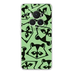 Силиконовый Чехол с Енотами на Huawei Honor Magic 7 Pro (Мордочки Енота)