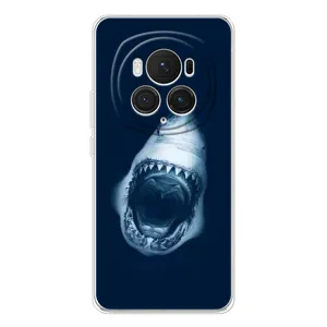 Силиконовый бампер с картинкой животных для Huawei Honor Magic 7 Pro (Пасть Акулы)
