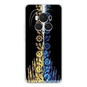 Силиконовый Чехол на Huawei Honor Magic 7 Pro (Патриотическая вышиванка)